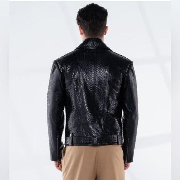 NWT HANDMADE GENUINE PYTHON JACKET FOR MEN - Picture 3 of 3